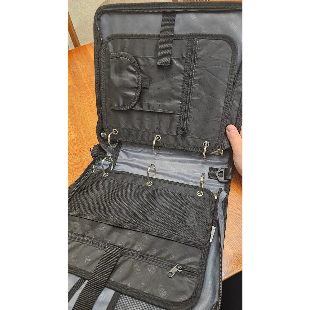 New Case It Case-it The Dual 2 In-1 Ring Binder 3” Capacity Blue and Black New - Picture 2 of 2